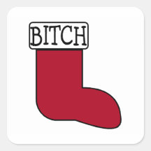 Funny Christmas Stocking Stickers
