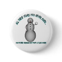 Funny Christmas X-Mas Snowman Poop Pin Button