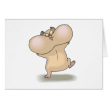 funny chubby cheeks hamster card