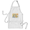 Funny Classroom Composed of Farm Animals aprons