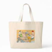 Funny Classroom Composed of Farm Animals Tote Bags