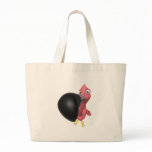 funny close up pink flamingo bags