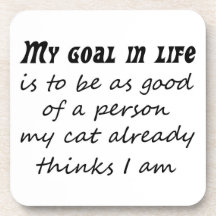 Funny coaster set unique gift ideas gifts cat joke
