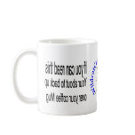Funny Coffee mug warning