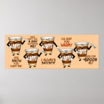 Funny Coffee Talk posters