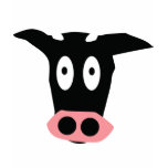 funny comic cow head t-shirts