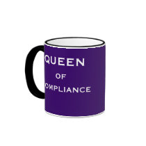 Funny Compliance Job Title & Female Boss Name mugs