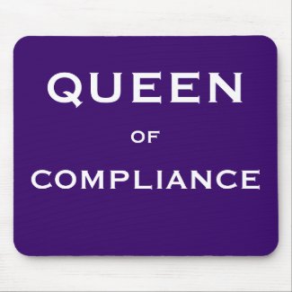 Funny Compliance Job Title mousepad