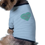 Funny conversation heart: Valentine's Day sucks! pet clothing