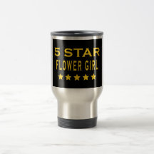Funny Cool Gifts : Five Star Flower Girl Mugs