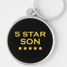 Funny Cool Gifts : Five Star Son Keychains