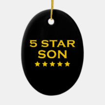 Funny Cool Gifts : Five Star Son Ornament
