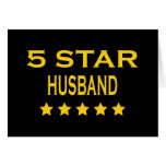 Funny Cool Gifts for Husbands : Five Star Husband Greeting Cards