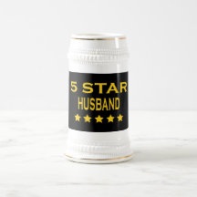 Funny Cool Gifts for Husbands : Five Star Husband Coffee Mugs