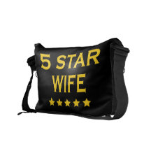 Funny Cool Gifts for Wives : Five Star Wife Courier Bag