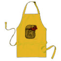 Funny cool red devil in the pocket apron design