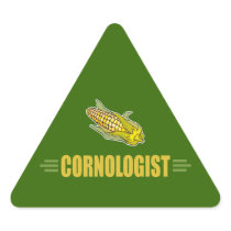 Funny Corn Triangle Stickers