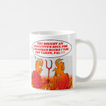 FUNNY CORPORATE EXECUTIVE CARTOON MUG