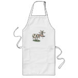 funny cow biting tail aprons