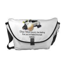 Funny Cow Saying Messenger Bag