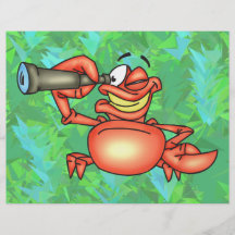 Funny Crab Spy Flyer