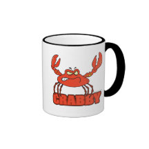 funny crabby red crab with an attitude mug