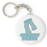 Funny Cranky Pants Design keychains