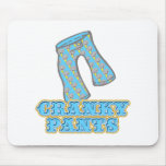 Funny Cranky Pants Design mousepads
