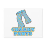 Funny Cranky Pants Design postcards