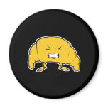 funny croissant cartoon character magnets