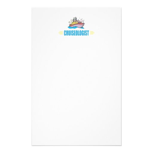 Funny Cruise Ship Personalized Stationery