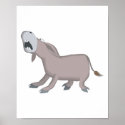 funny crying donkey posters