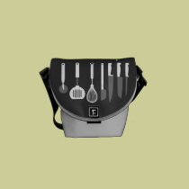 funny culinary school messenger bags