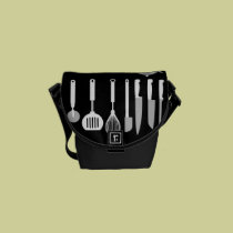 funny culinary school messenger bags