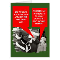 Funny cunt Christmas Greeting Cards