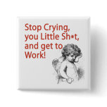 Funny Cupid Anti-Vday Button
