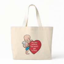 Funny Cupid's Aim Sucks T-shirts and Gifts Tote Bag