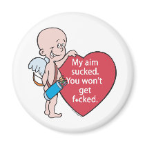 Funny Cupid's Aim Sucks T-shirts and Gifts