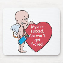 Funny Cupid's Aim Sucks T-shirts and Gifts