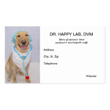 Funny Customisable Veterinarian Business Card