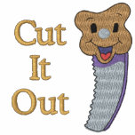 Funny Cut It Out Embroidered Shirt embroidered shirts