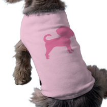 Funny Cute Big Head Puggle Dog (pink)