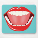 Funny Cute Big Mouth Mousepad Mouse Pads