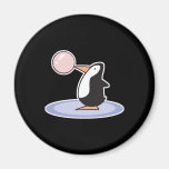 funny cute bubble gum penguin fridge magnet