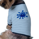 Funny Cute Cartoon Blue Water Goo Splatter pet clothing