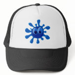 Funny Cute Cartoon Blue Water Goo Splatter hats