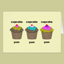 funny cute cupcakes cards