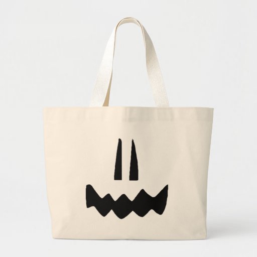 Funny, Cute Customisable Halloween Pumpkin Face Ts Canvas Bag
