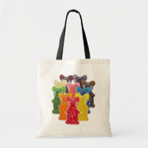 Funny Cute Gummy bear Herds Canvas Bag