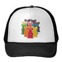 Funny Cute Gummy bear Herds Mesh Hat